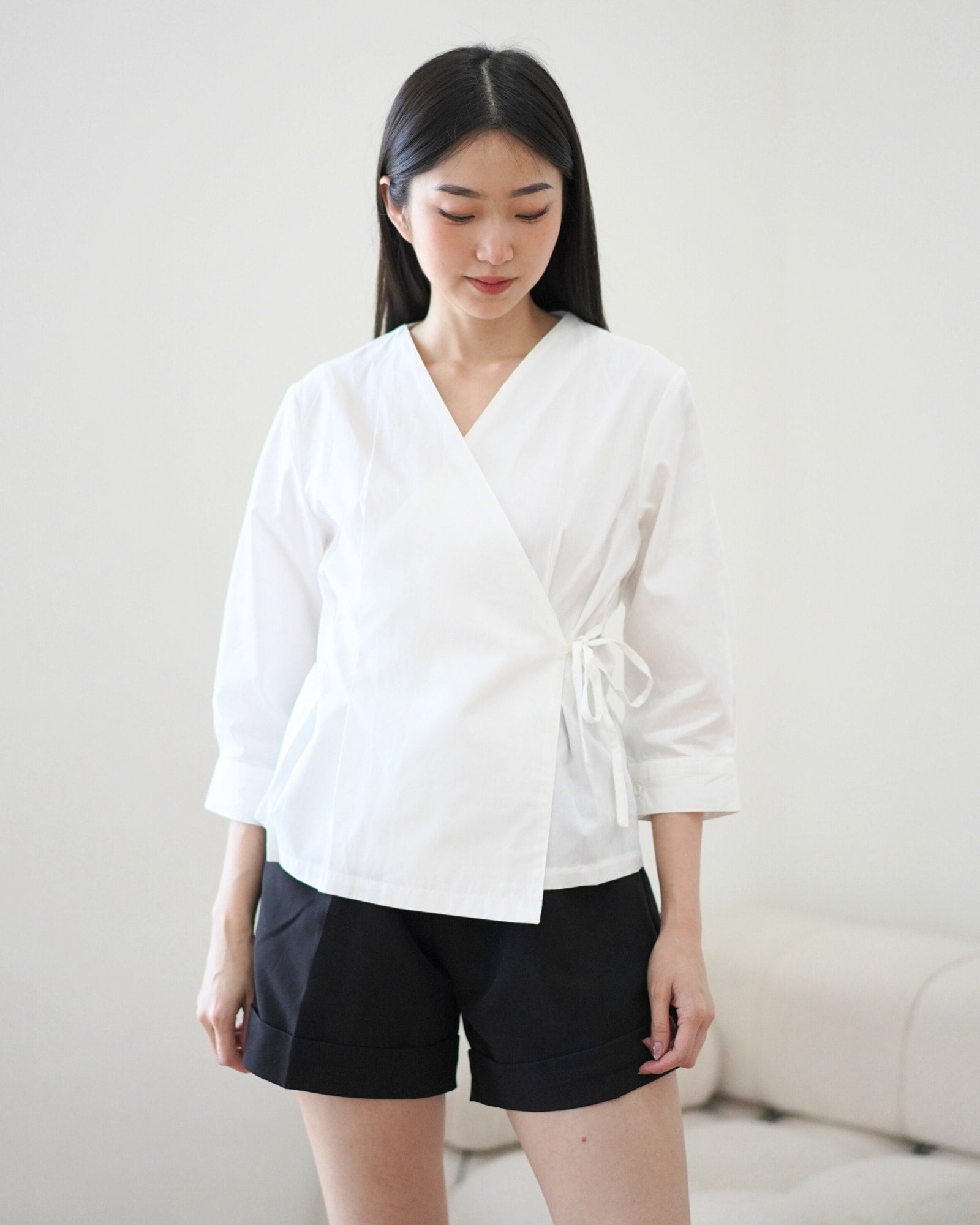 Ms Daisy Adora Kimono-like Tied Top Long Sleeve