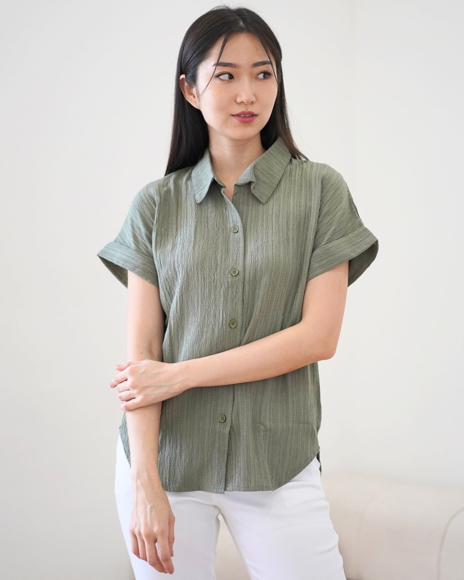 Ms Daisy Amanda Textured Shirt