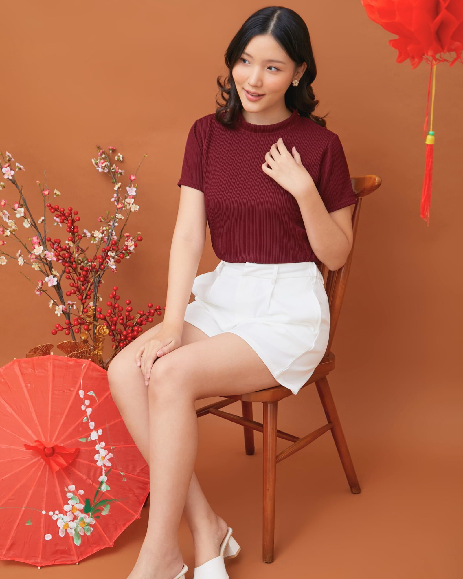 Ms Daisy Candy Pleats Knit T-Shirt