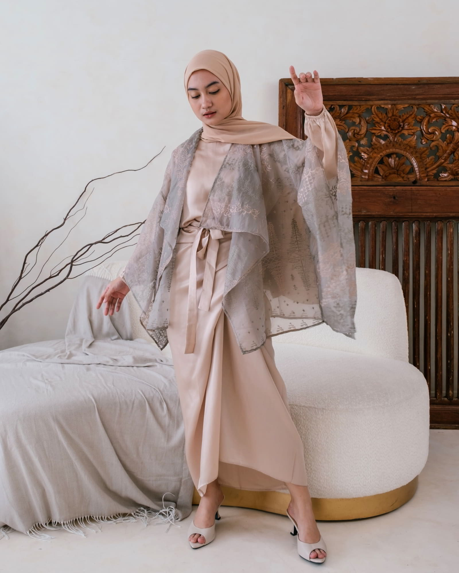 Ms Daisy Zahra Premium Organza Brocade Outer