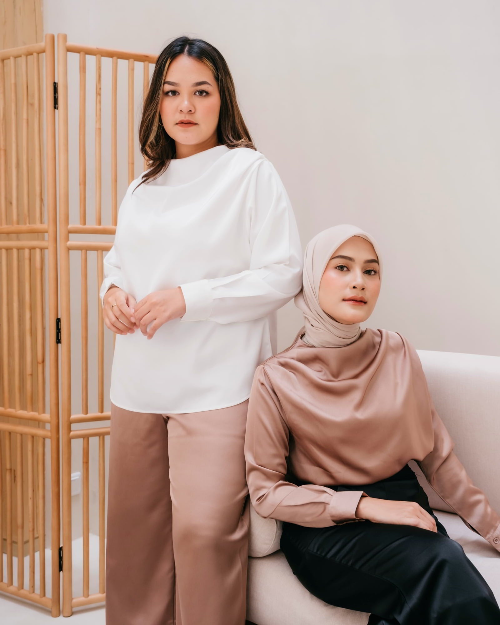 Ms Daisy Raina Drape Satin Top