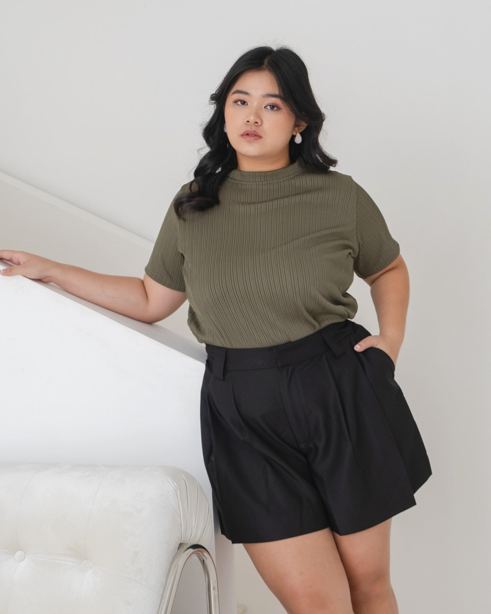 Ms Daisy Candy Pleats Knit T-Shirt