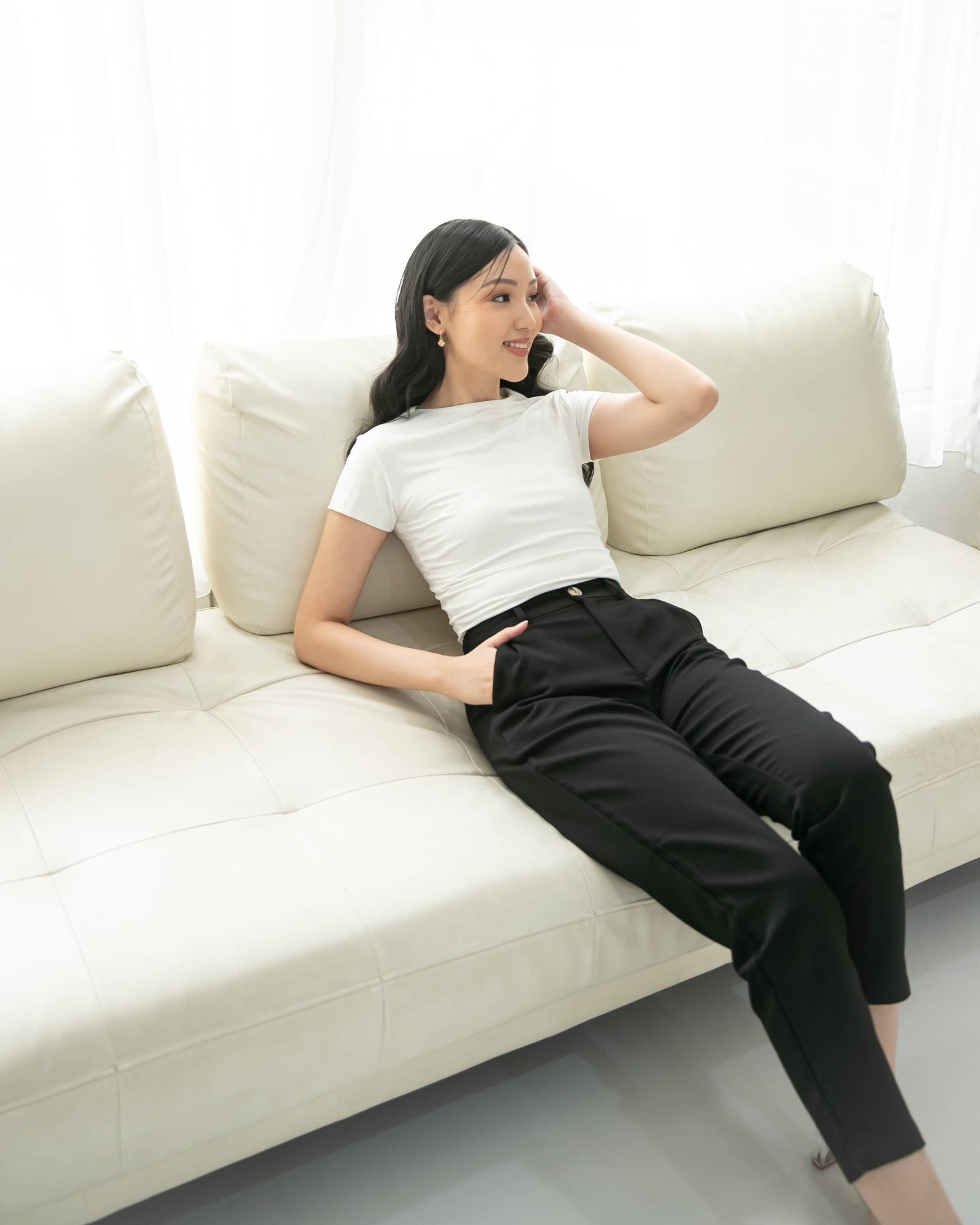 Ms Daisy Viola Slim Fit Cropped Pants