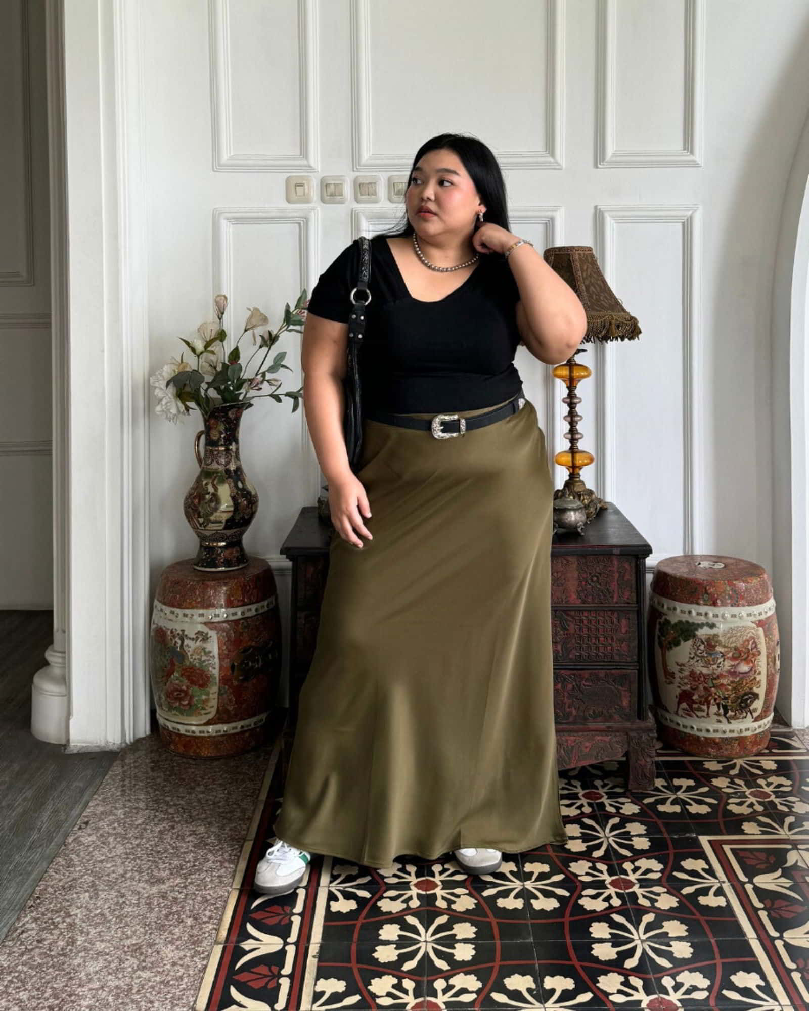 Ms Daisy Aurora Satin Skirt