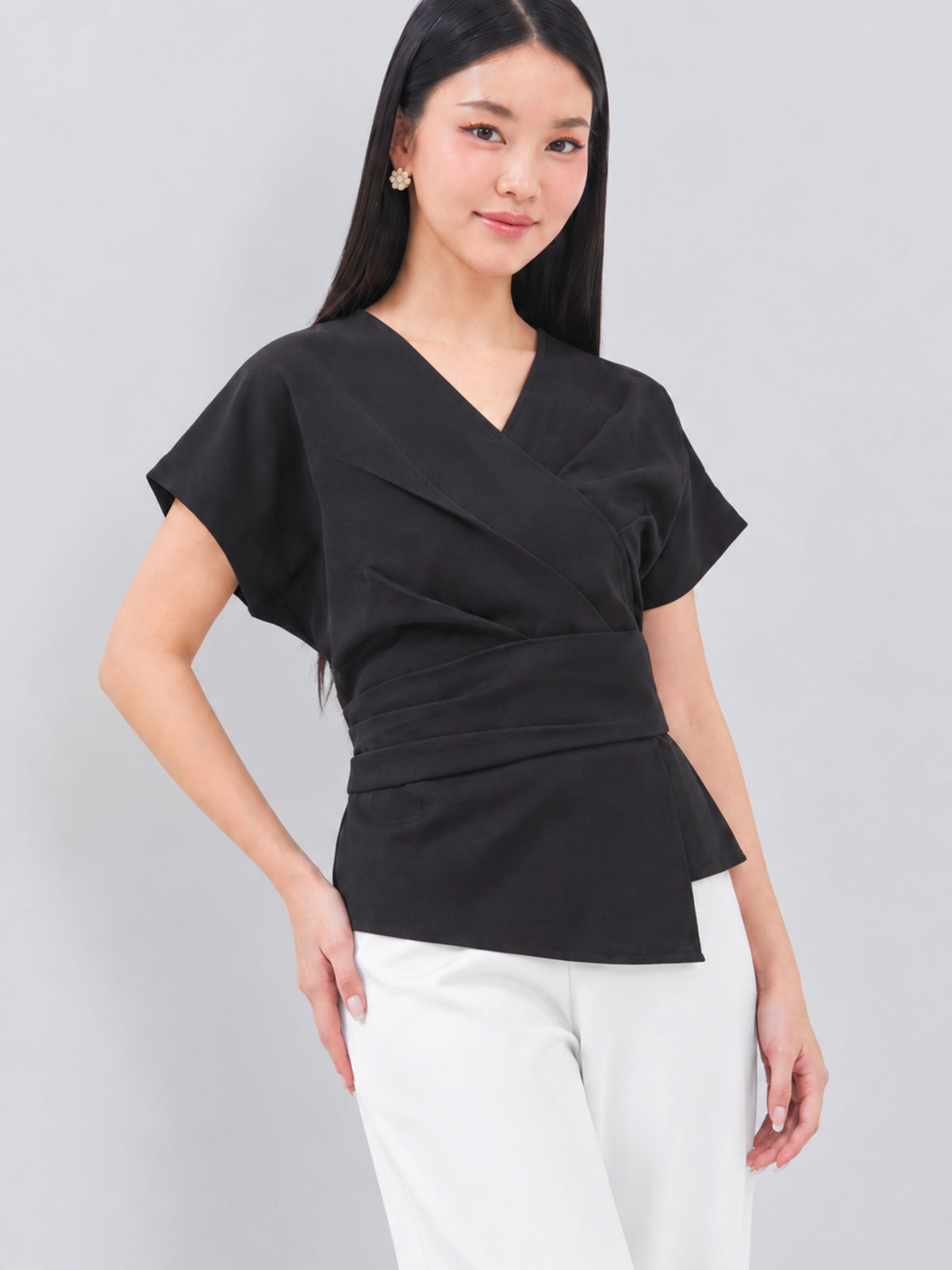 Ms Daisy Joanne Wrap Blouse