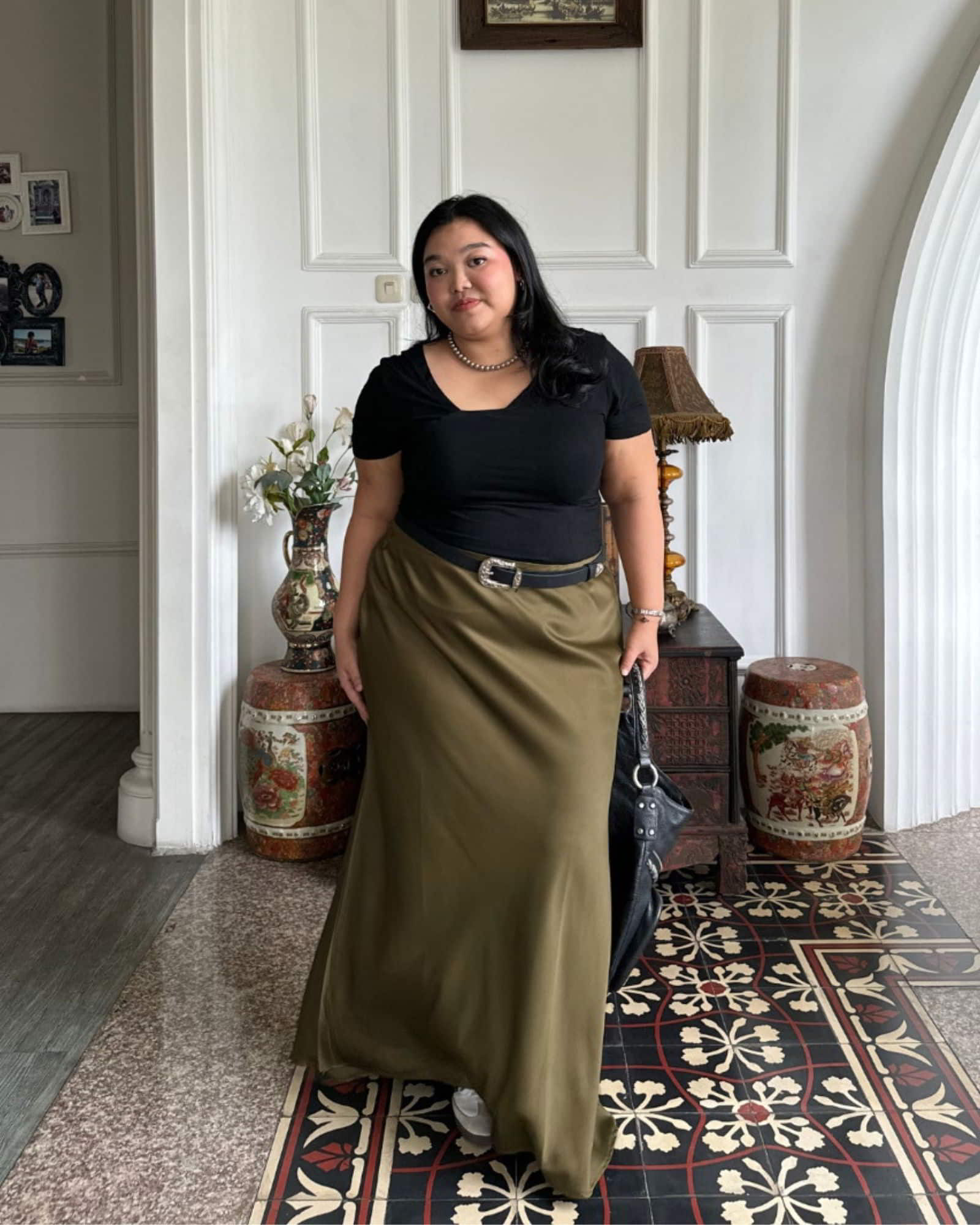 Ms Daisy Aurora Satin Skirt