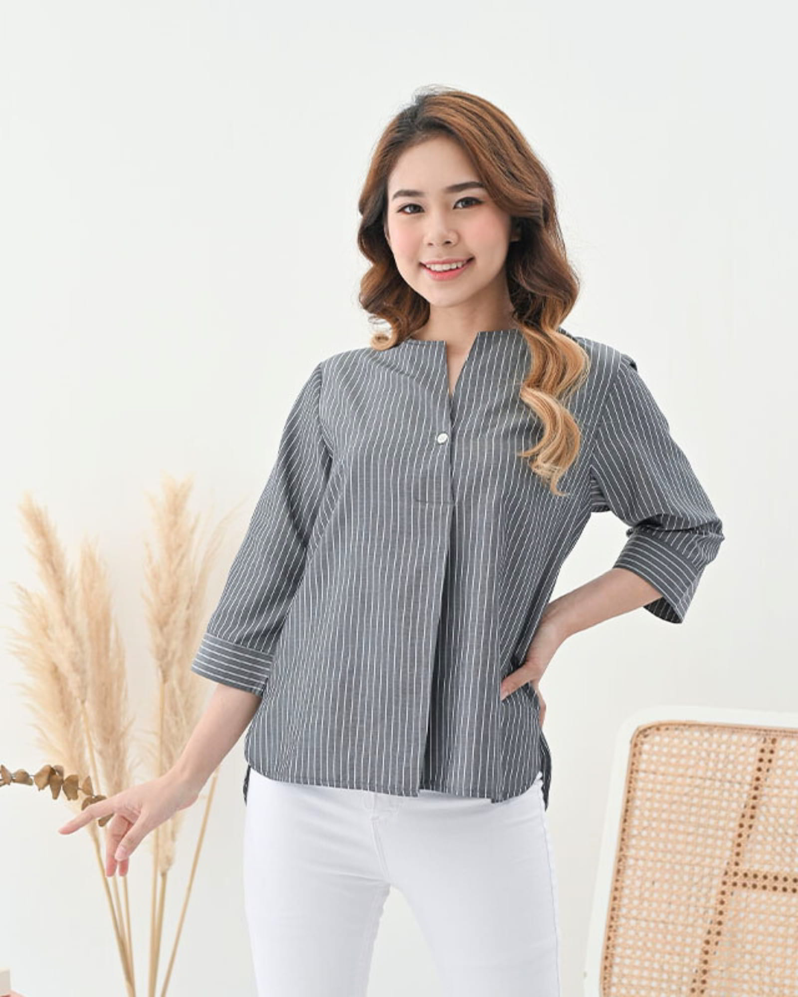Ms Daisy Serena Stripe Top Kasual