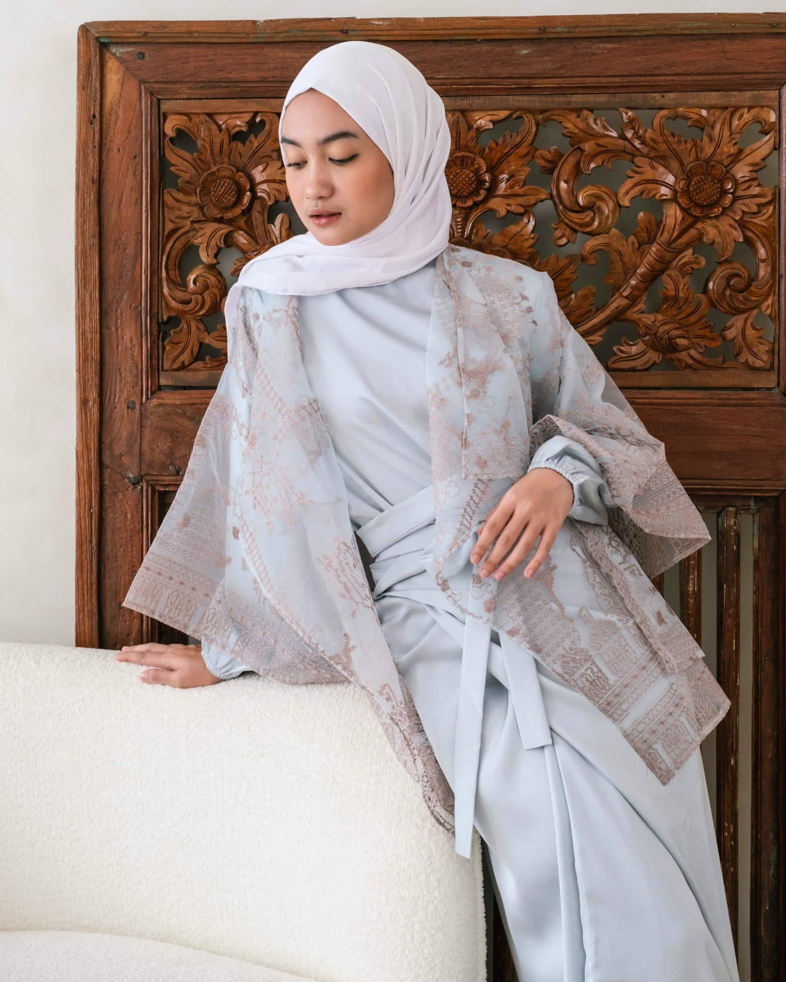 Ms Daisy Zahra Premium Organza Brocade Outer