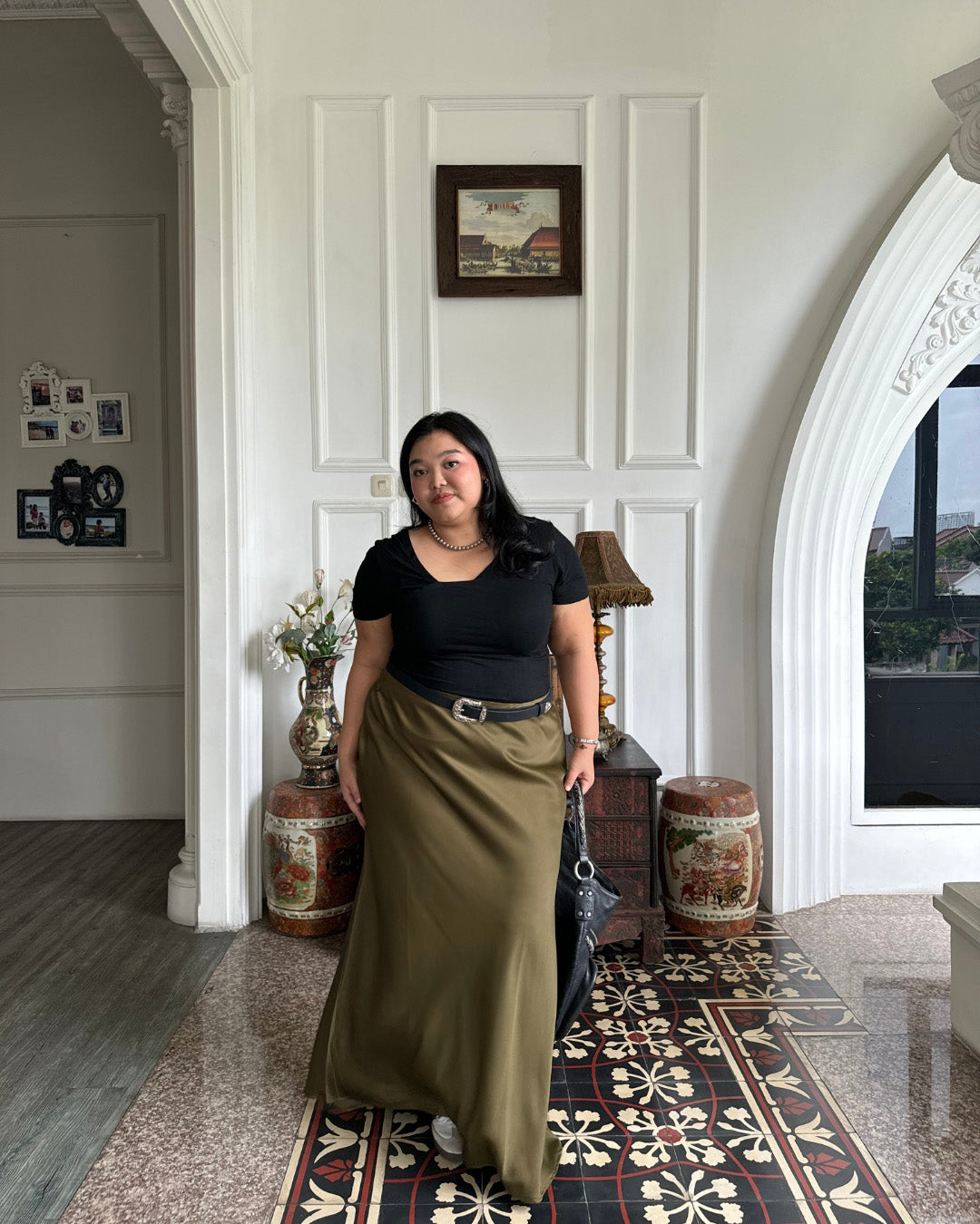 (MINOR DEFECT) Aurora Satin Skirt