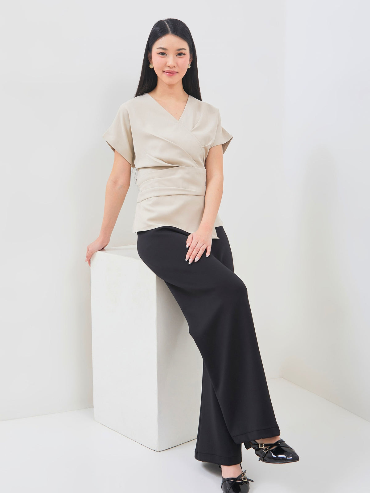 Ms Daisy Joanne Wrap Blouse