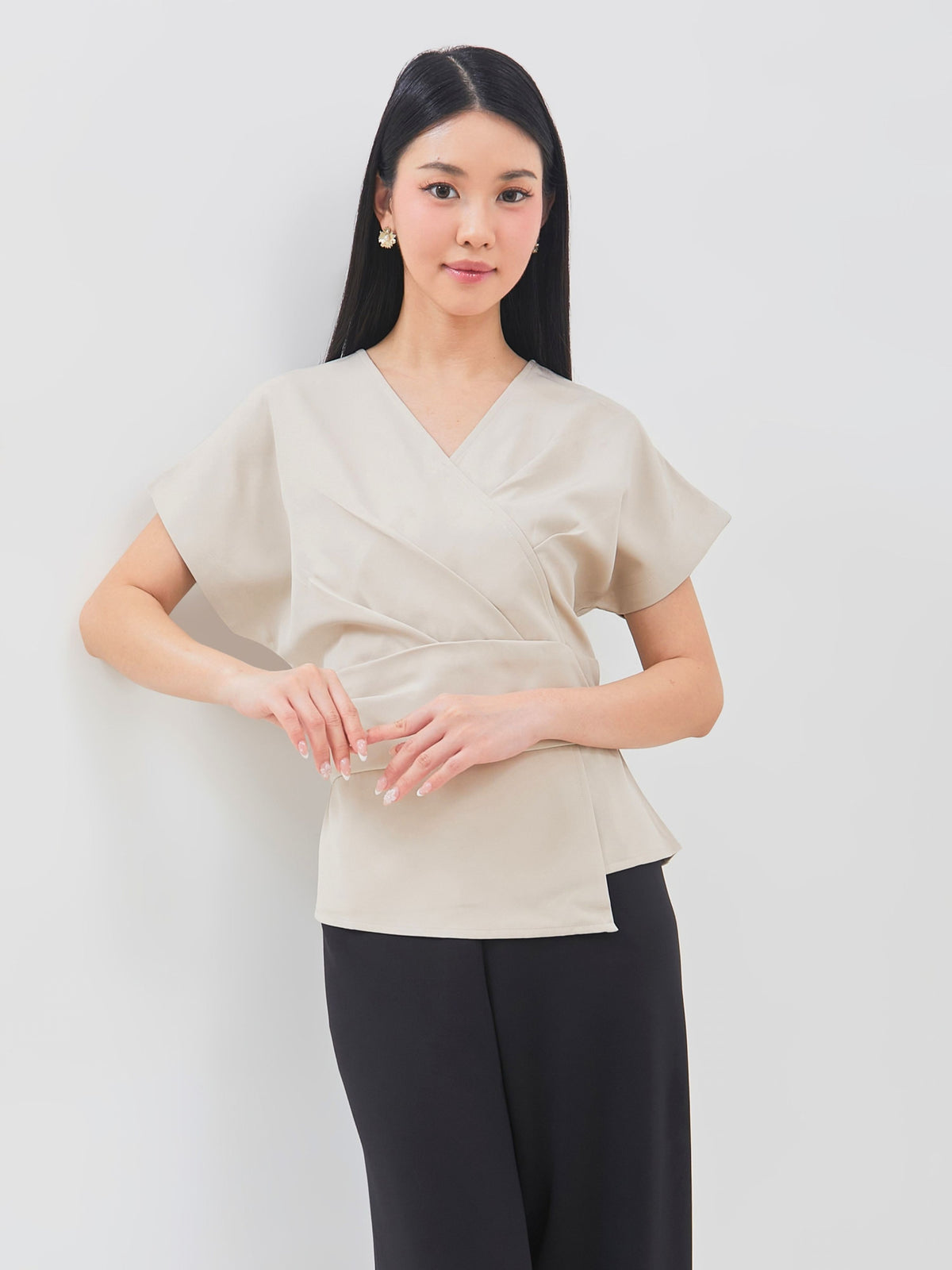 Ms Daisy Joanne Wrap Blouse
