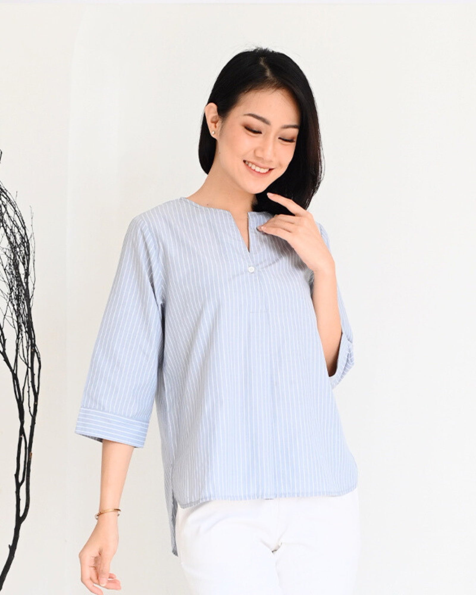 Ms Daisy Serena Stripe Top Kasual