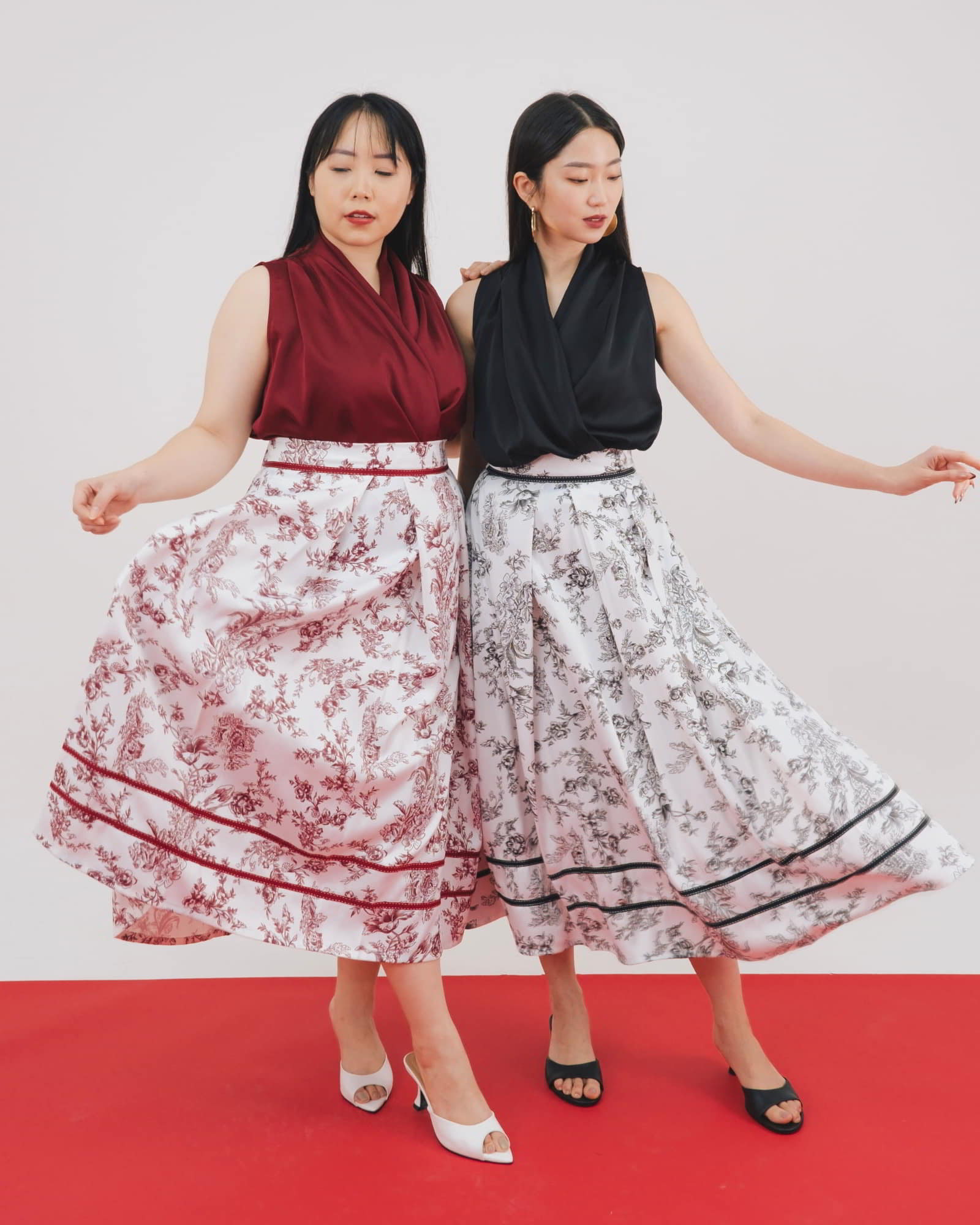 Ms Daisy Mandarin Flare Skirt / Rok (Skirt Only)