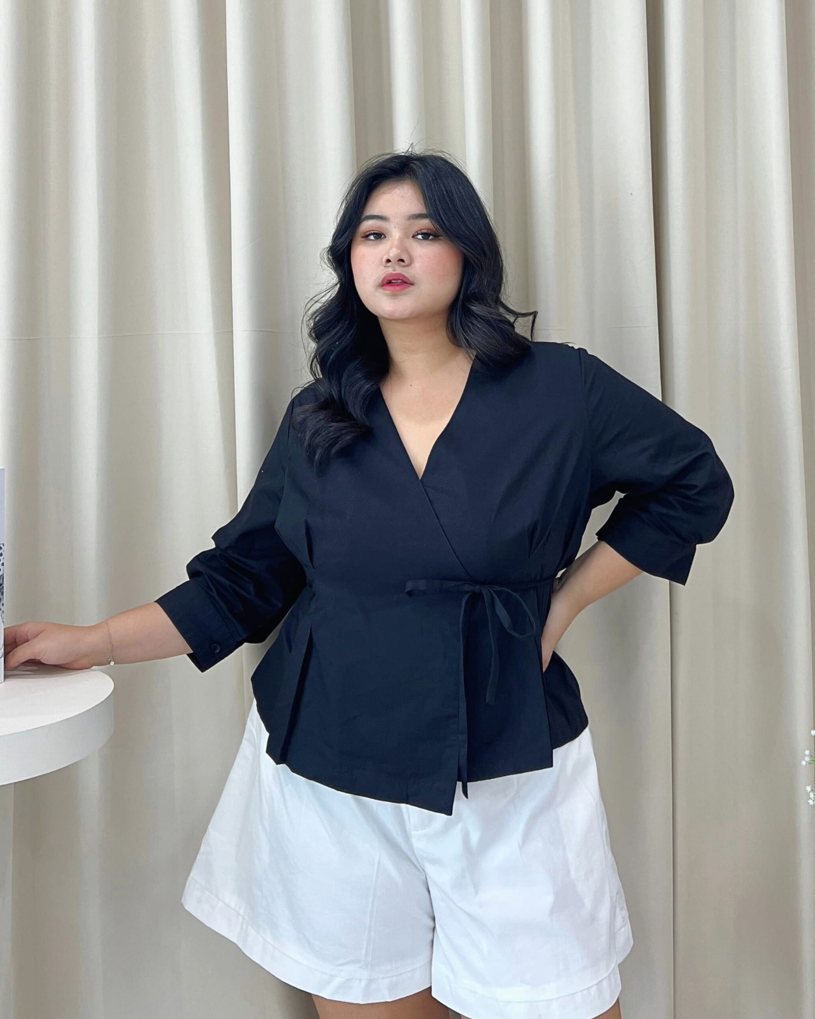 Ms Daisy Adora Kimono-like Tied Top Long Sleeve