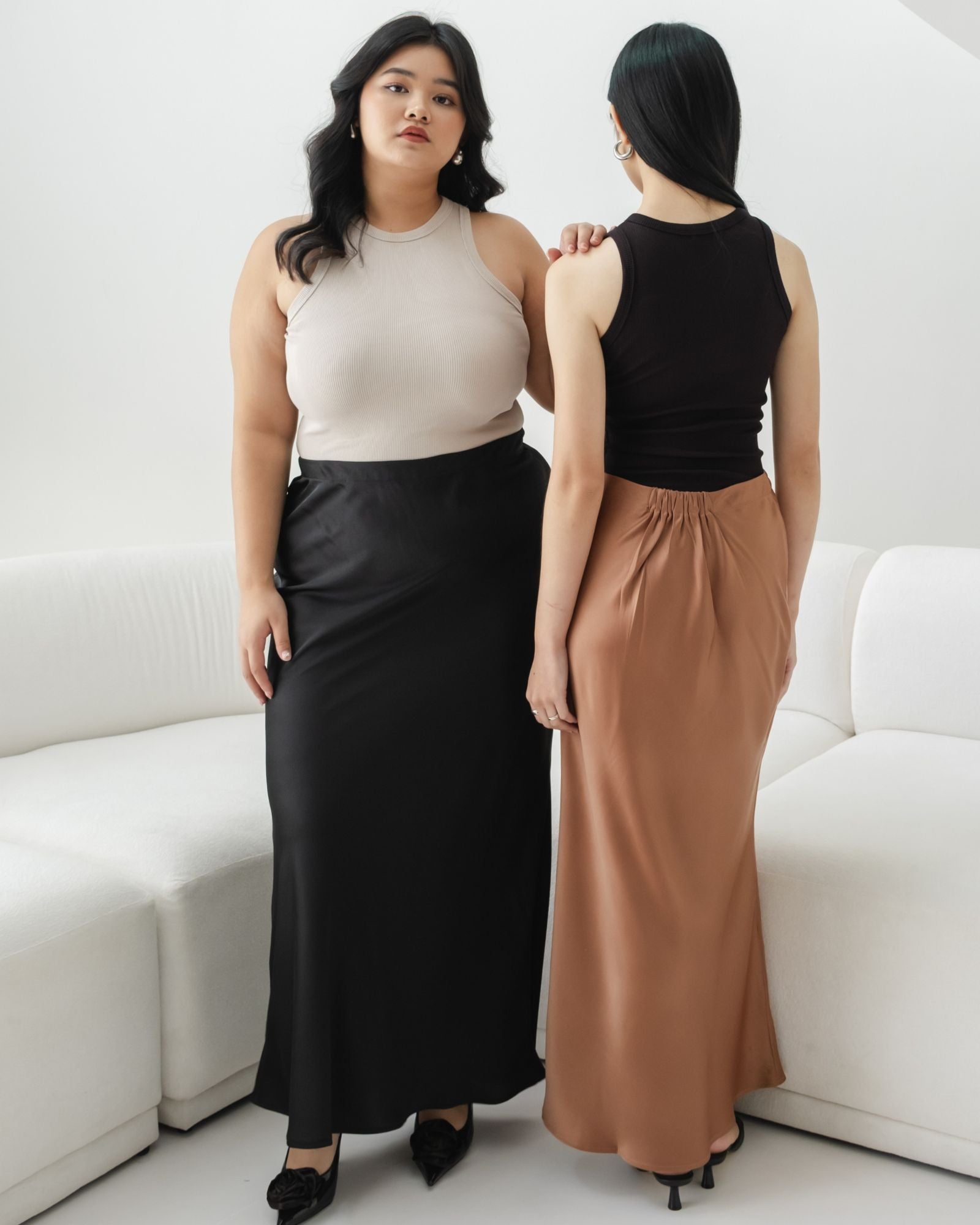 Ms Daisy Aurora Satin Skirt