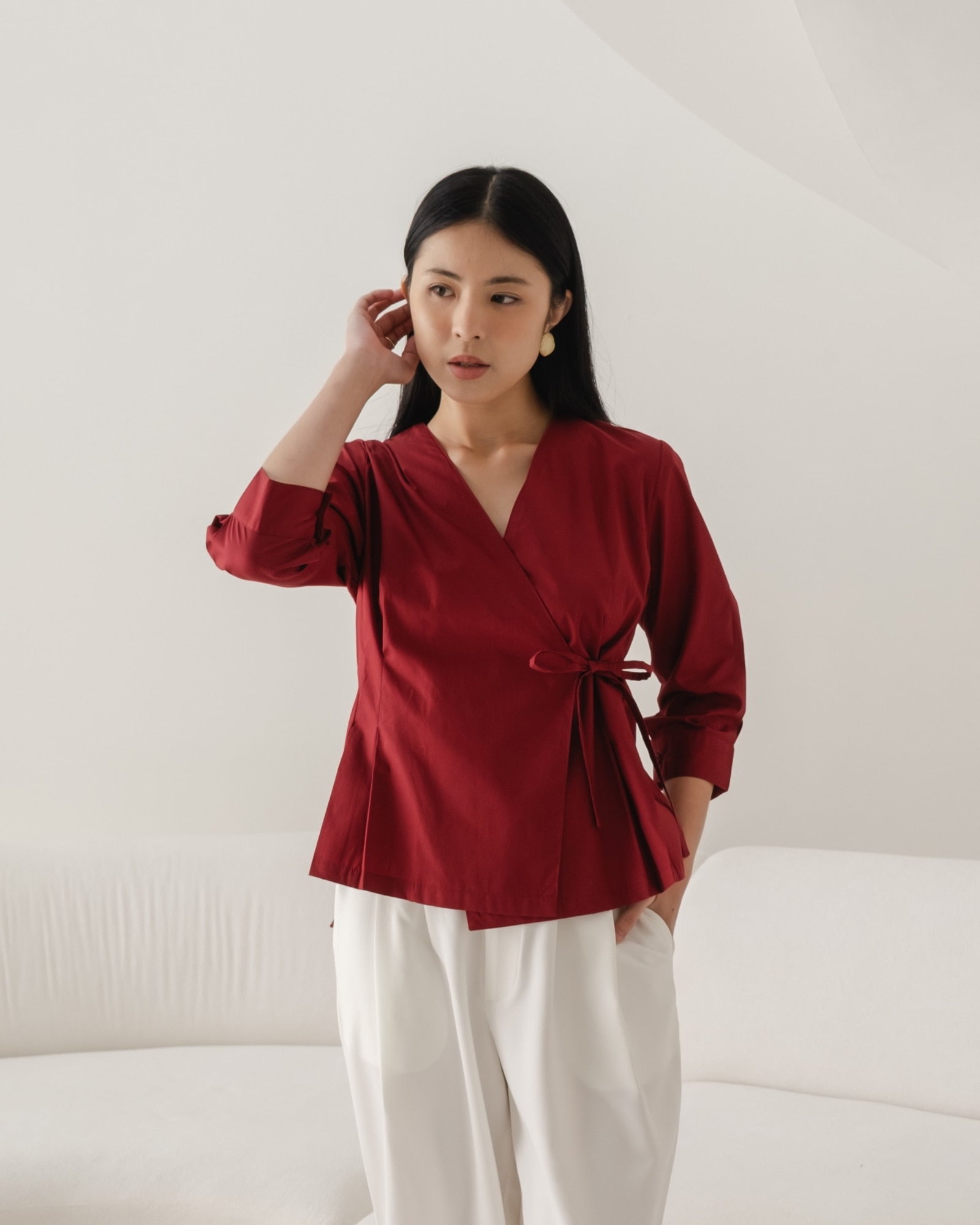 Ms Daisy Adora Kimono-like Tied Top Long Sleeve