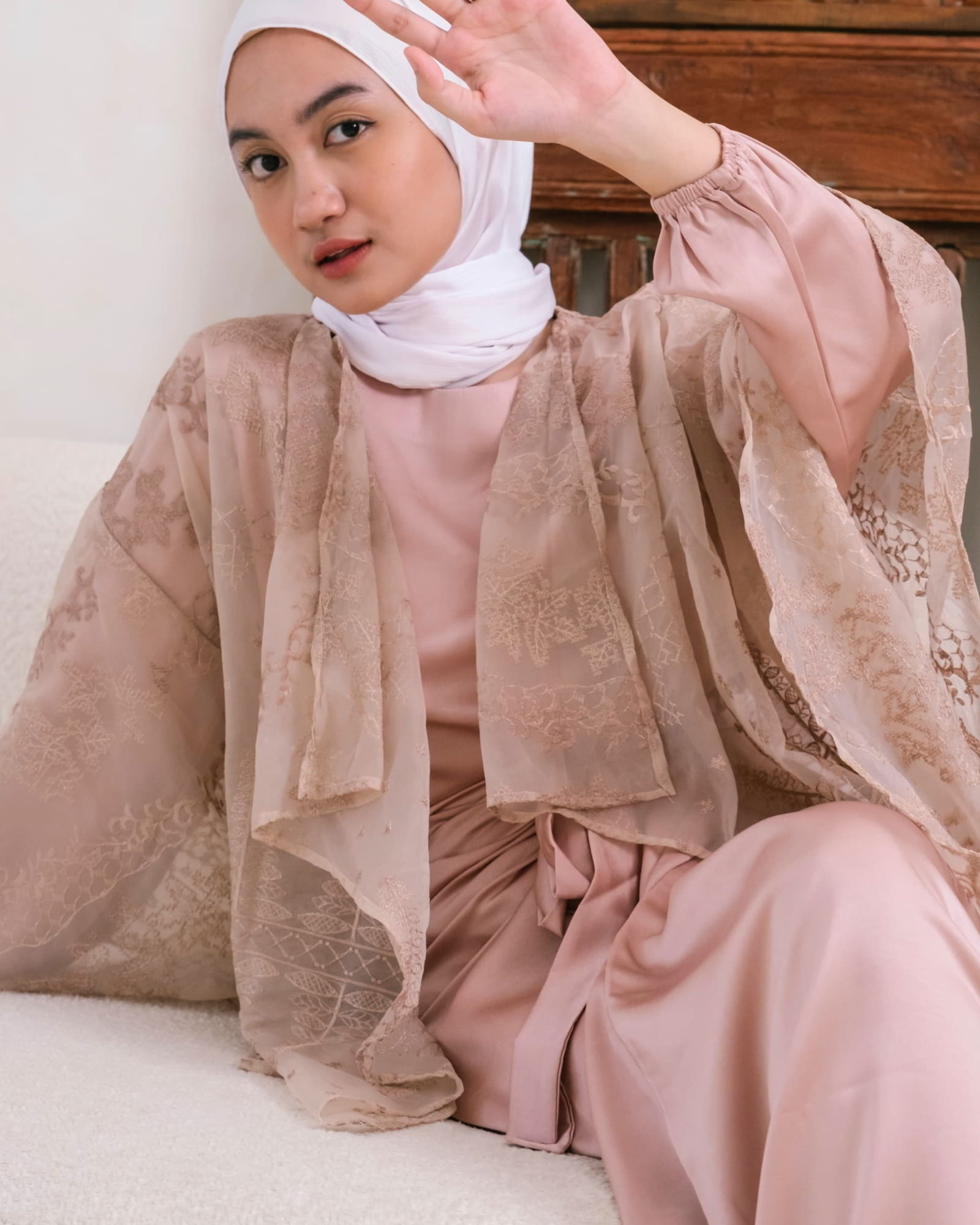 Ms Daisy Zahra Premium Organza Brocade Outer