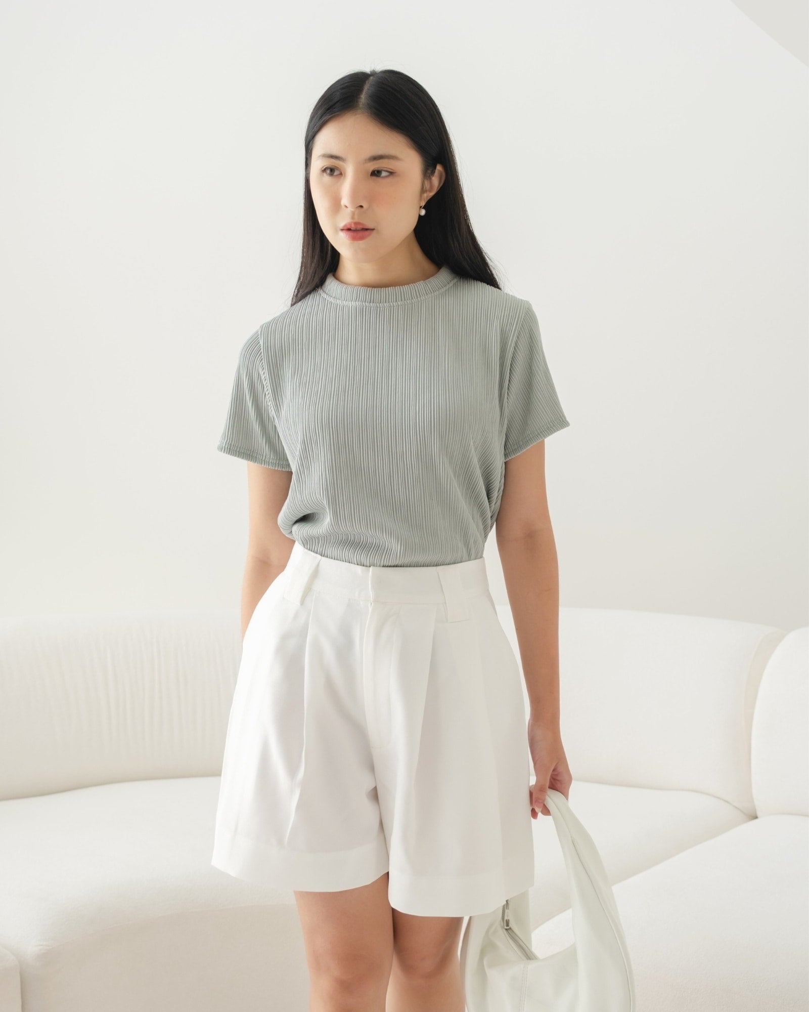 Ms Daisy Candy Pleats Knit T-Shirt