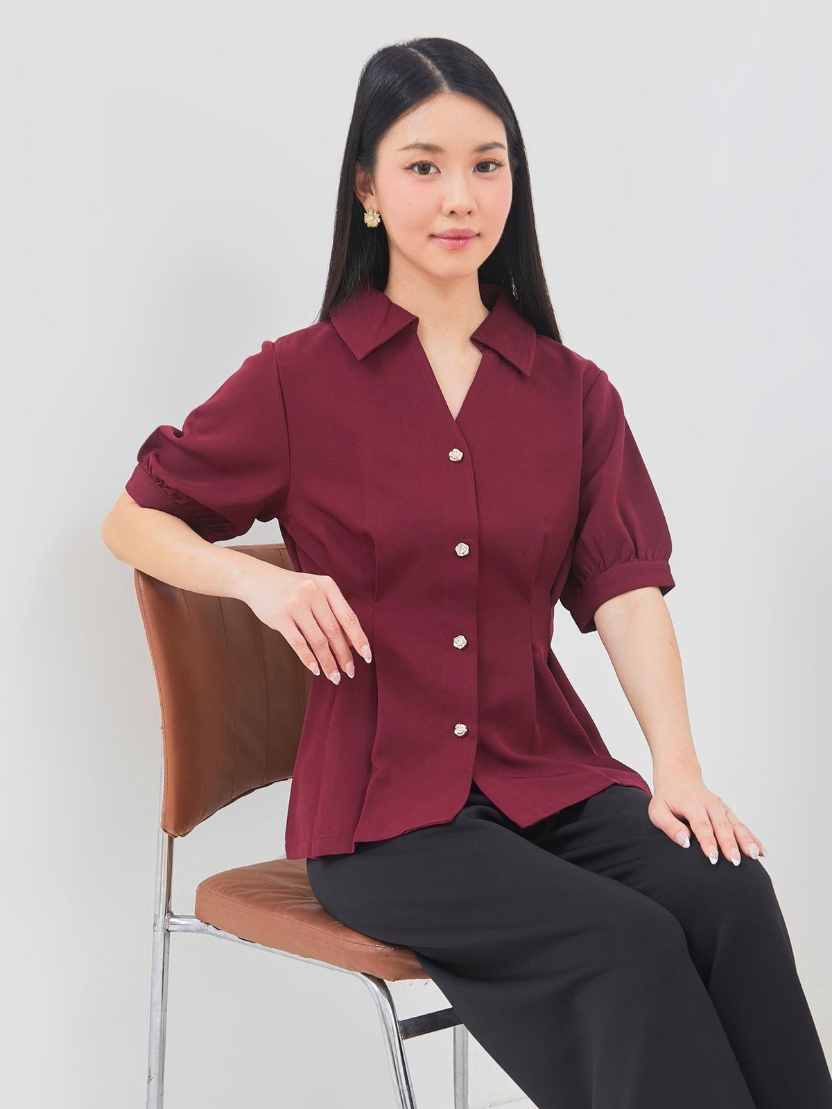 Ms Daisy Jace Pleated Top