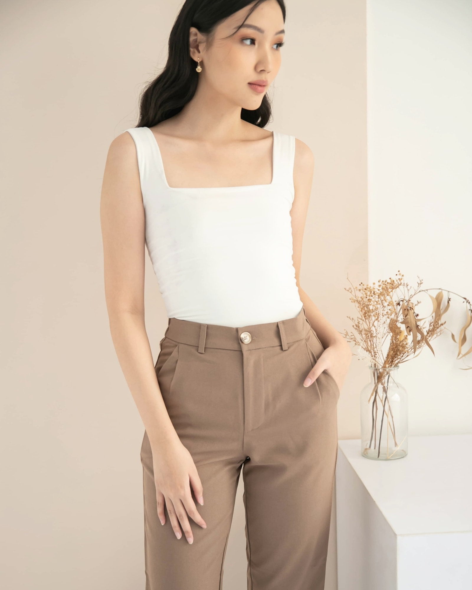 Ms Daisy Viola Slim Fit Cropped Pants