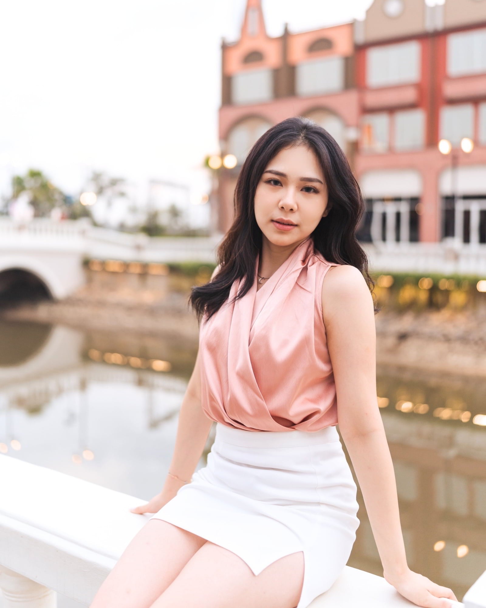 Ms Daisy Jade Satin Wrap Top