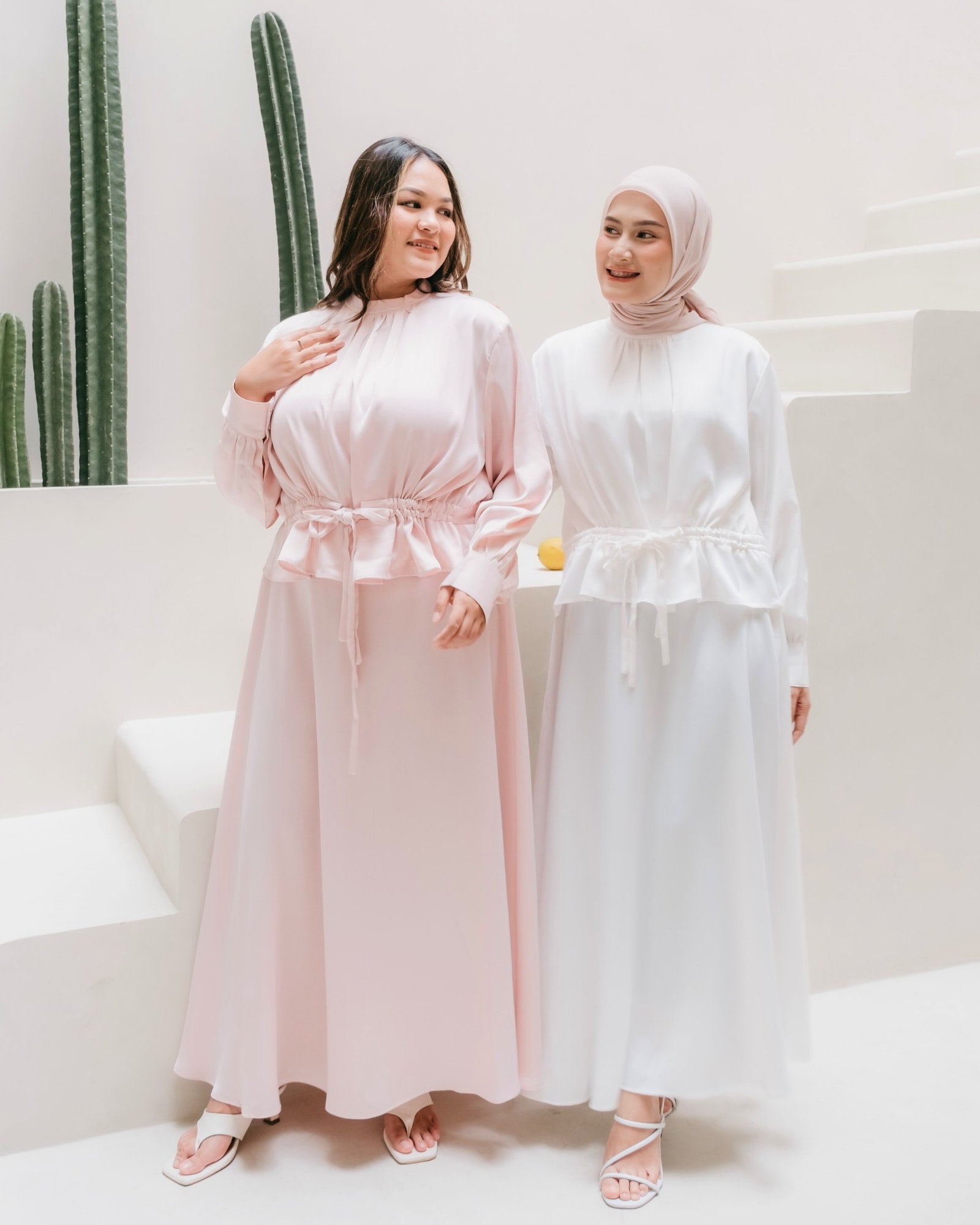 Ms Daisy Amira Satin Top and Skirt Set