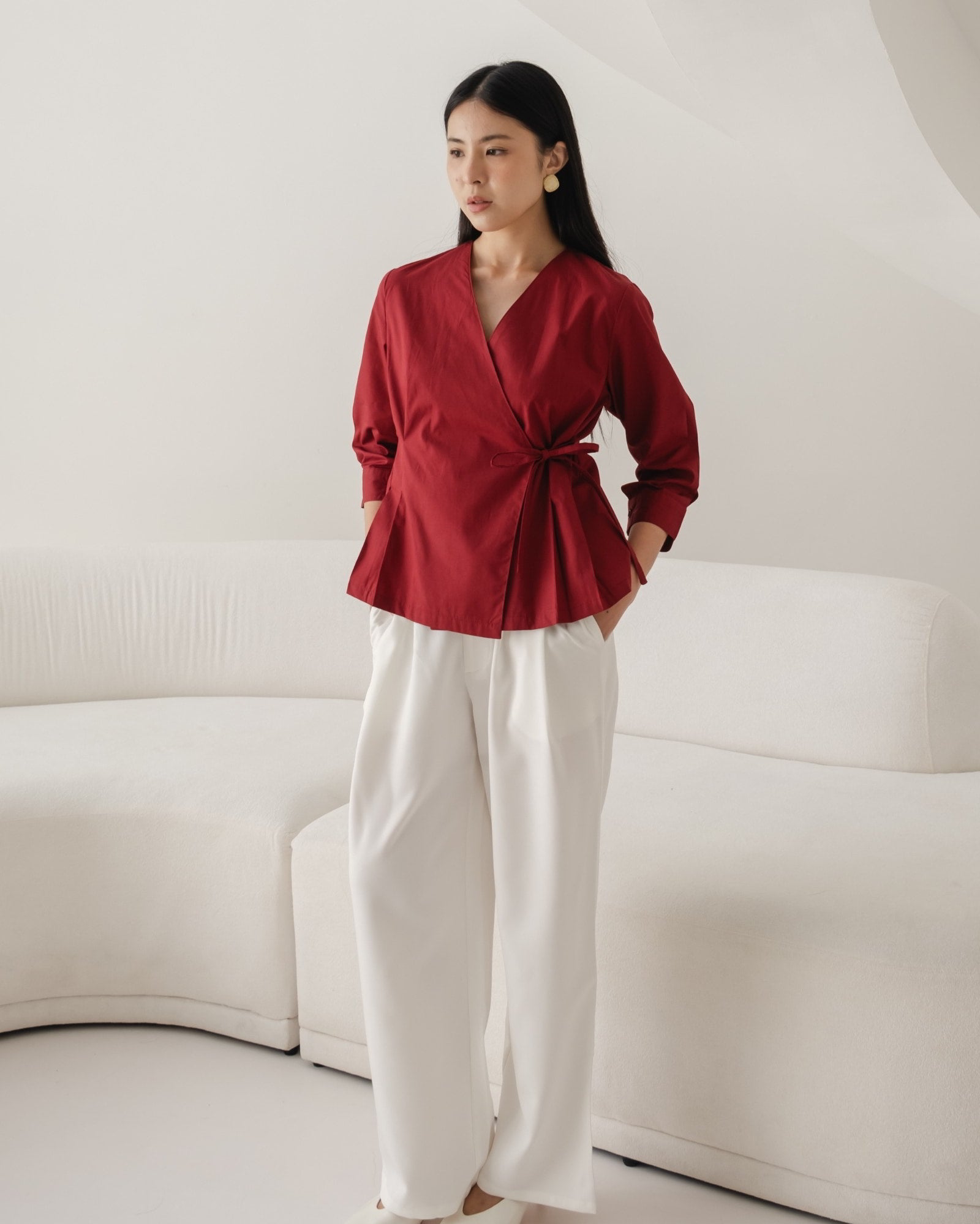 Ms Daisy Adora Kimono-like Tied Top Long Sleeve