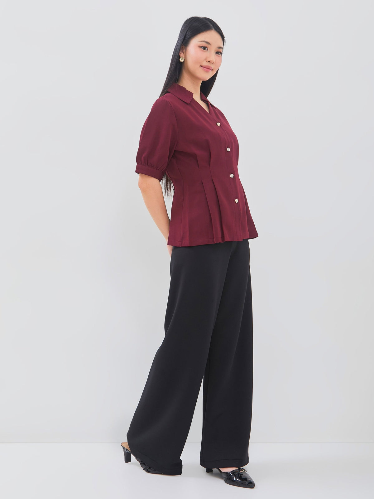 Ms Daisy Jace Pleated Top