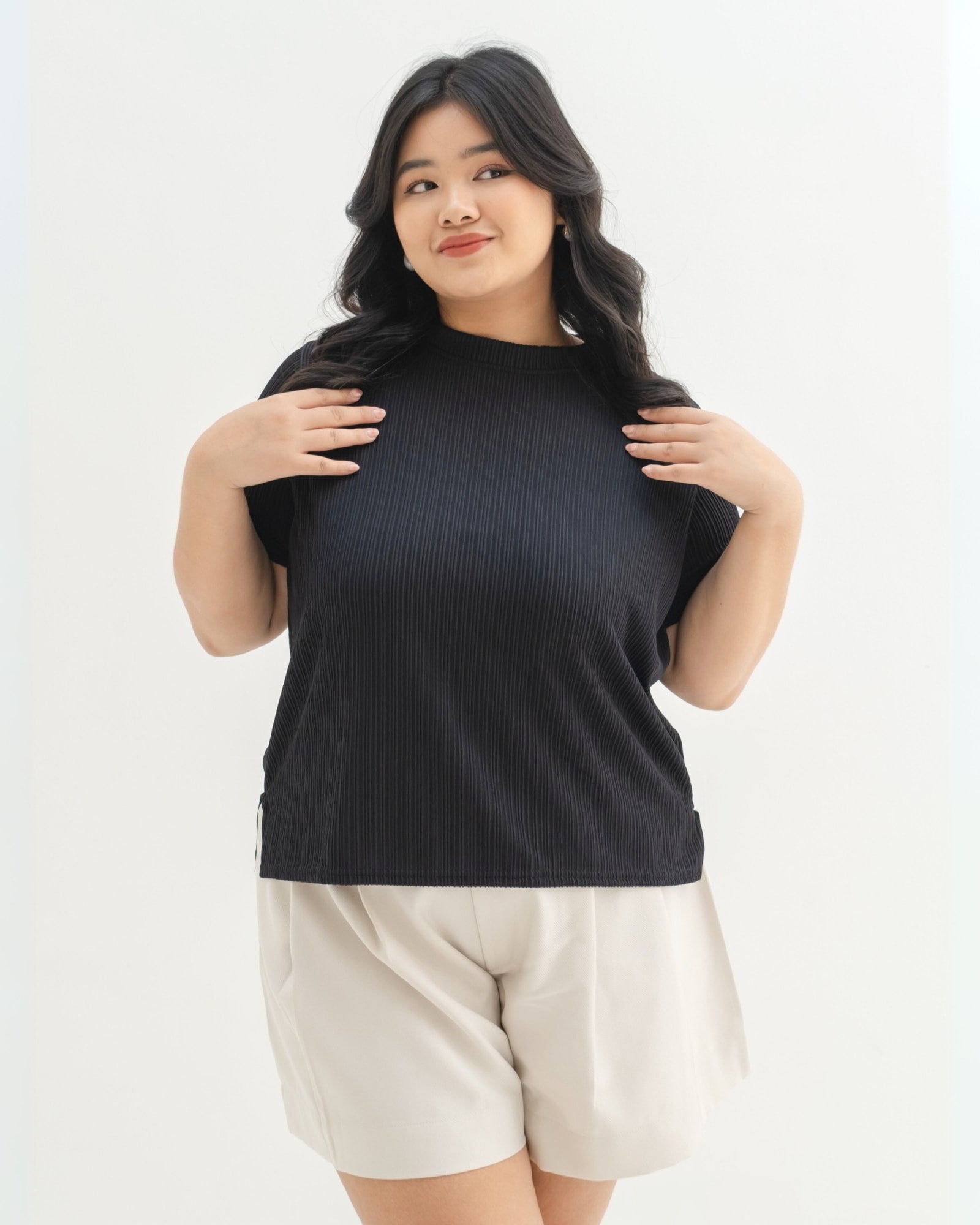 Ms Daisy Candy Pleats Knit T-Shirt