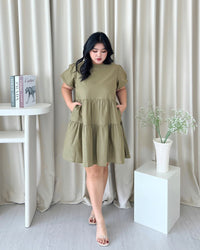 Ms Daisy Eloise Linen Puff-Sleeve Dress
