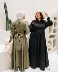 Ariana Textured Belted Dress – Dress Hijab Friendly | Ms Daisy
