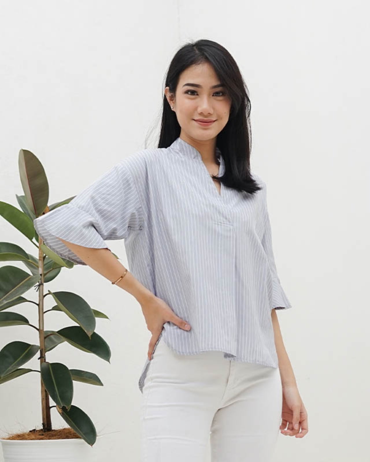 Ms Daisy Isla Ruffle-Sleeve Top