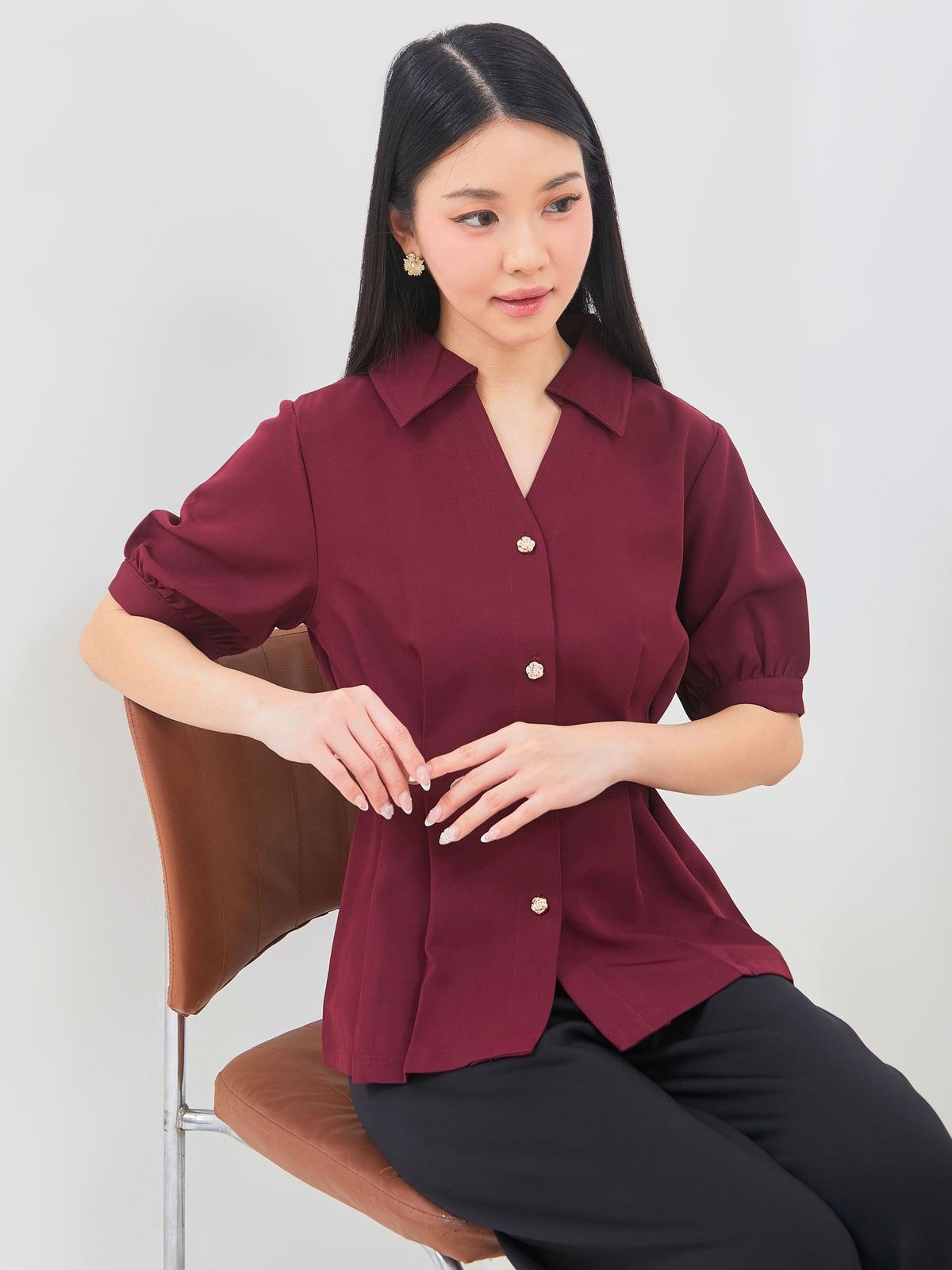 Ms Daisy Jace Pleated Top