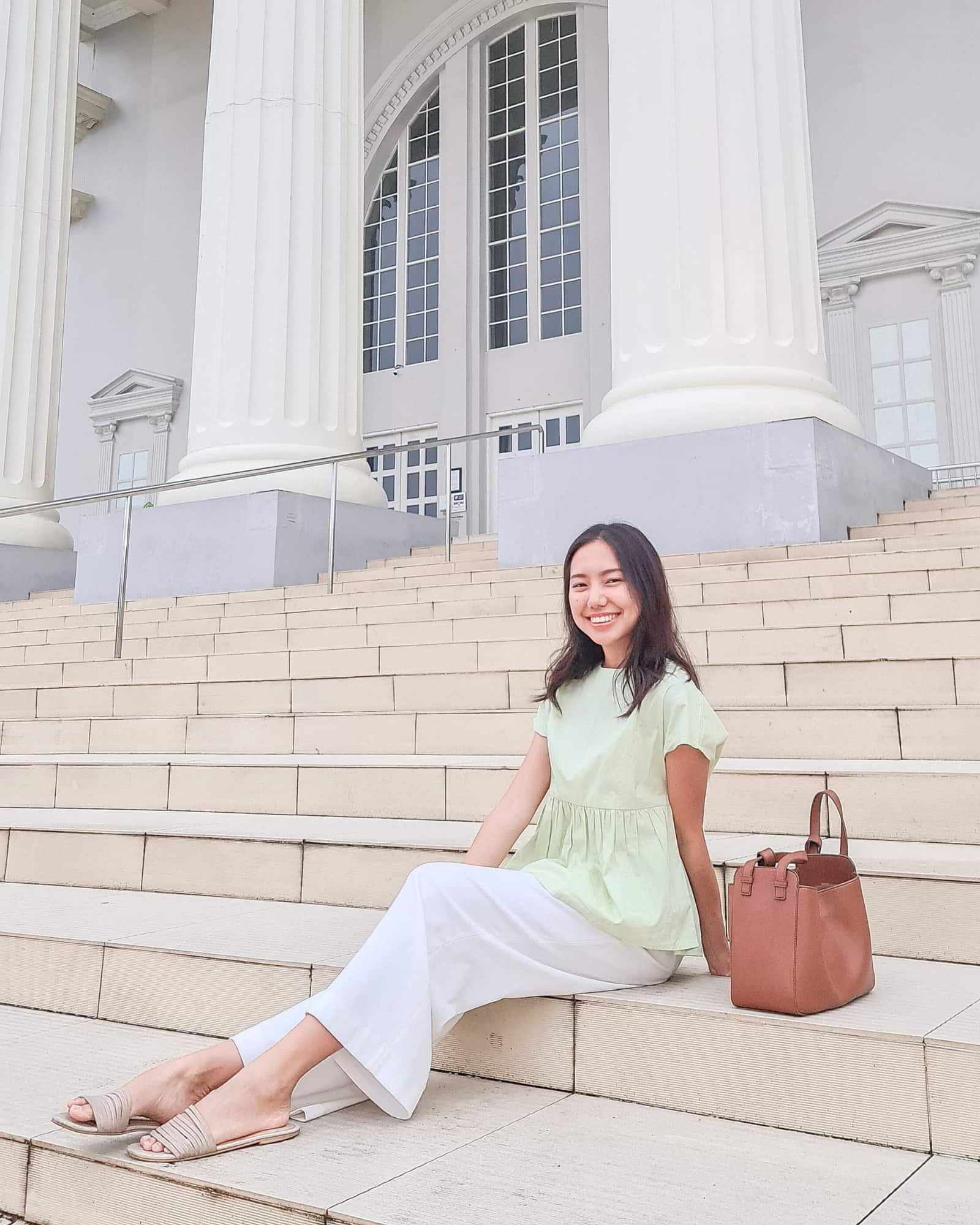 Ms Daisy Ivy Ribbon Top Baju Atasan Wanita Kasual Lengan Pendek