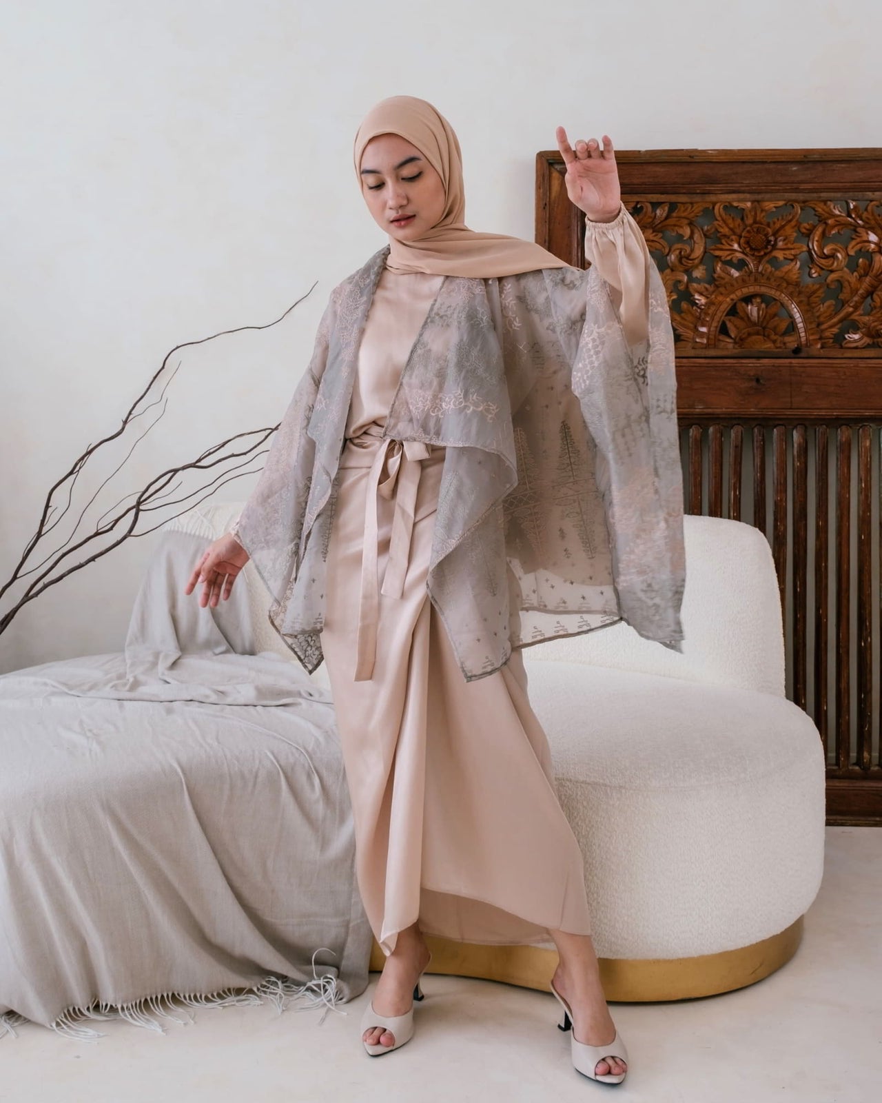 Ms Daisy Zahra Premium Organza Brocade Outer