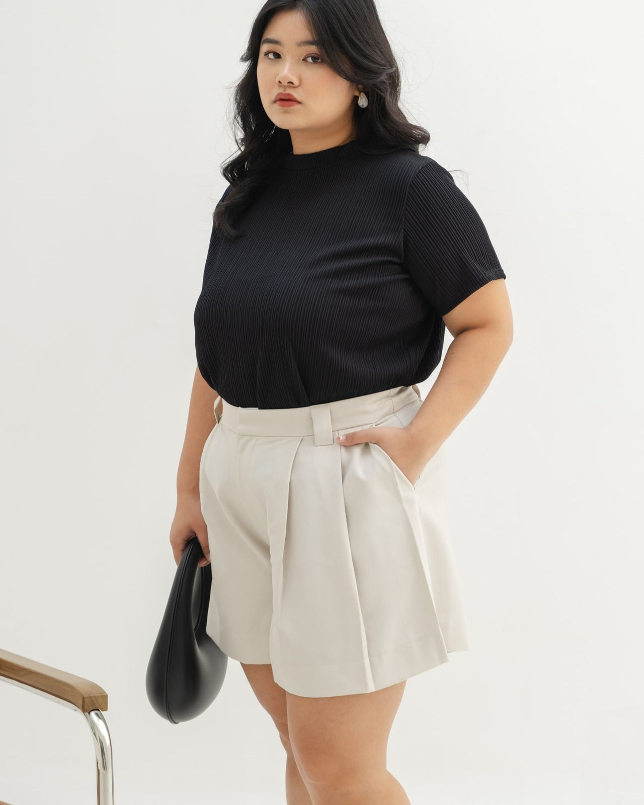 Ms Daisy Chrissy Pleated Wide Leg Shorts
