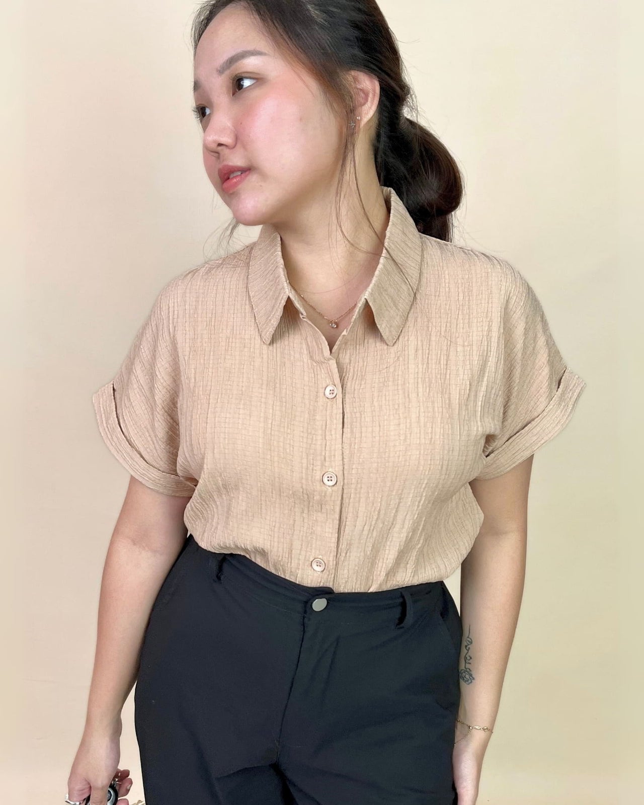Ms Daisy Amanda Textured Shirt