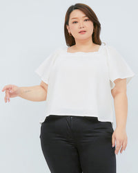 Ms Daisy Kyra Top with Flutter Sleeve