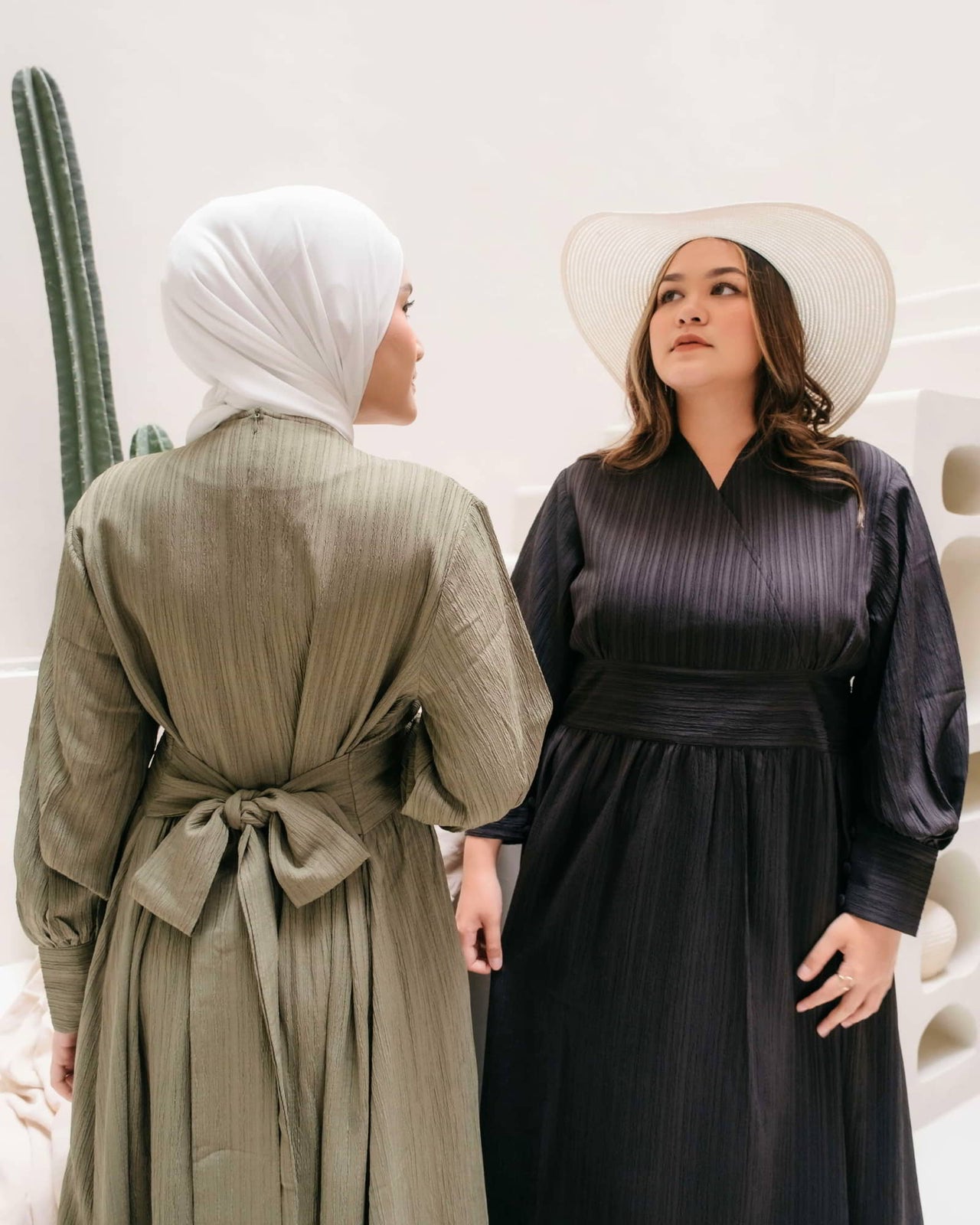 Ariana Textured Belted Dress – Dress Hijab Friendly | Ms Daisy