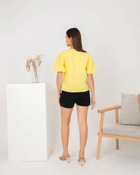 Ms Daisy Bianca Puff Sleeve Top