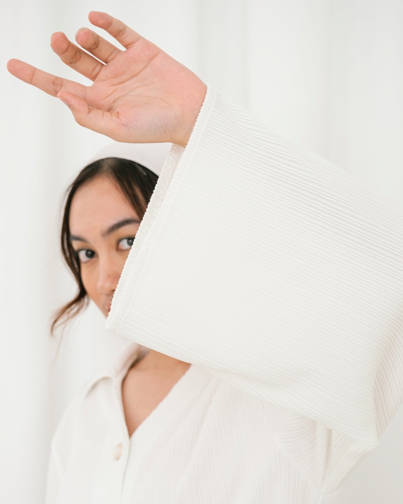 Ms Daisy Maya Pleats Knit Set Shirt with Cullotes Set