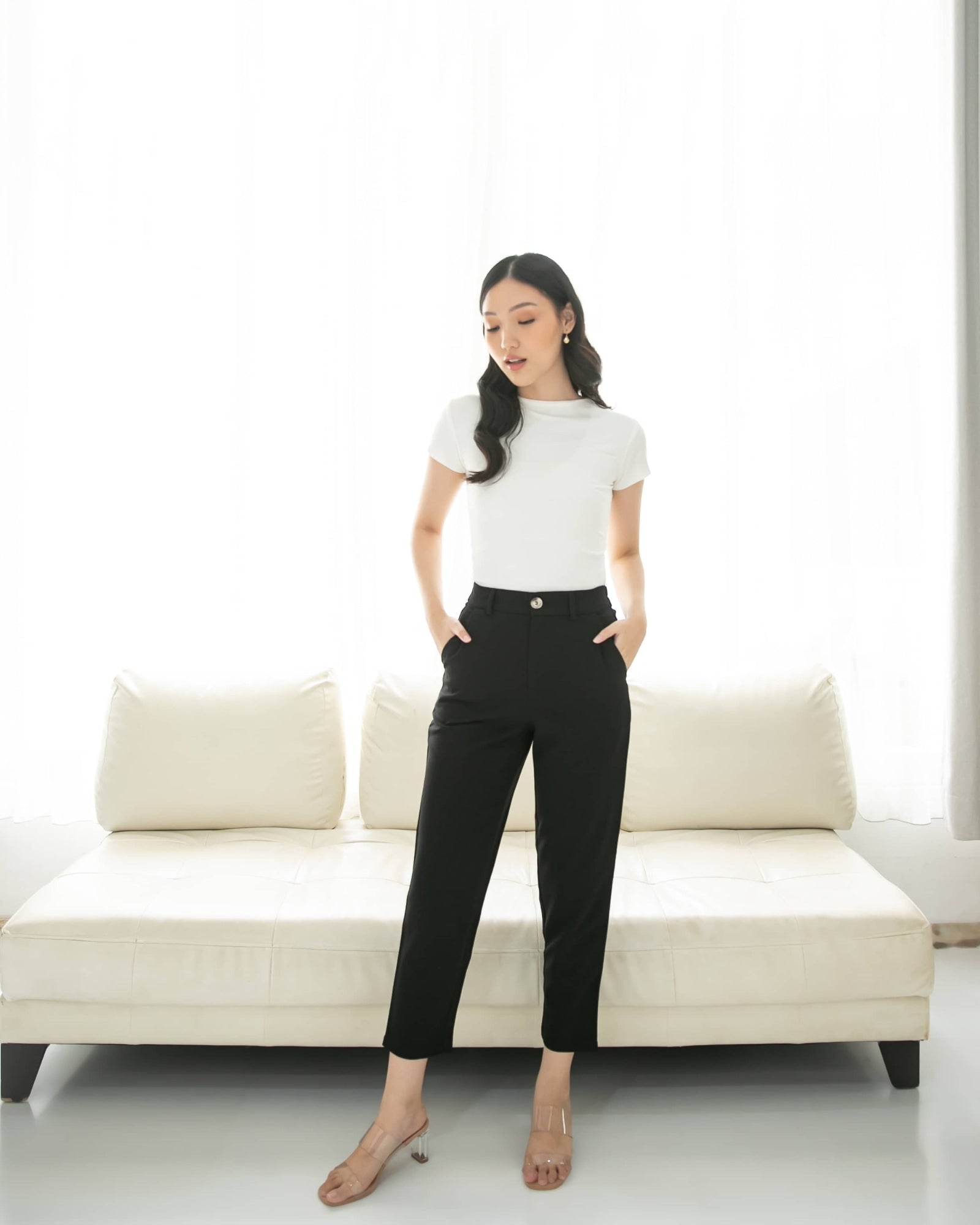 Ms Daisy Viola Slim Fit Cropped Pants