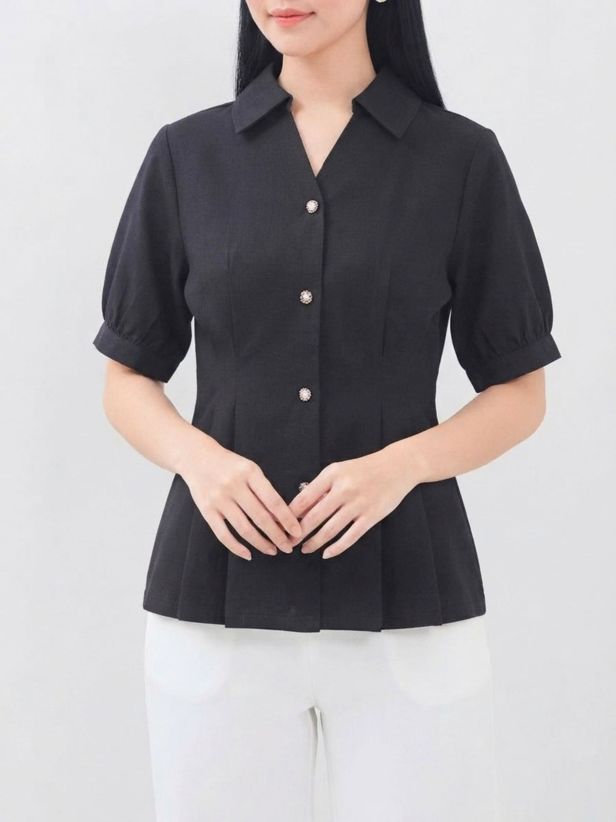 Ms Daisy Jace Pleated Top