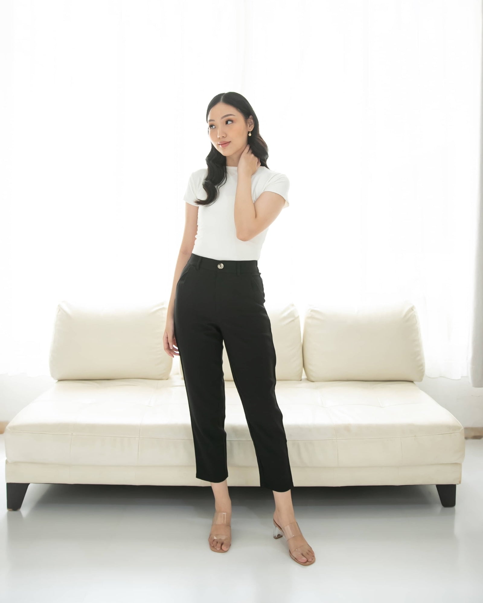 Ms Daisy Viola Slim Fit Cropped Pants