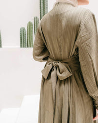 Ariana Textured Belted Dress – Dress Hijab Friendly | Ms Daisy