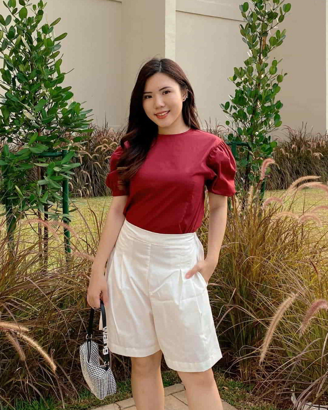 Ms Daisy Bianca Puff Sleeve Top