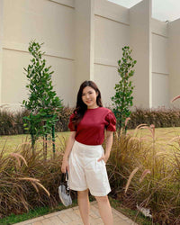 Ms Daisy Bianca Puff Sleeve Top