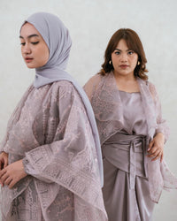 Ms Daisy Jasmin Set Rok Lilit & Atasan Satin Premium dengan Organza Outer / Set Lebaran