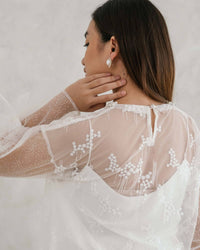 Ms Daisy Jian Pearl Tulle Top with Inner / Atasan mewah lebaran