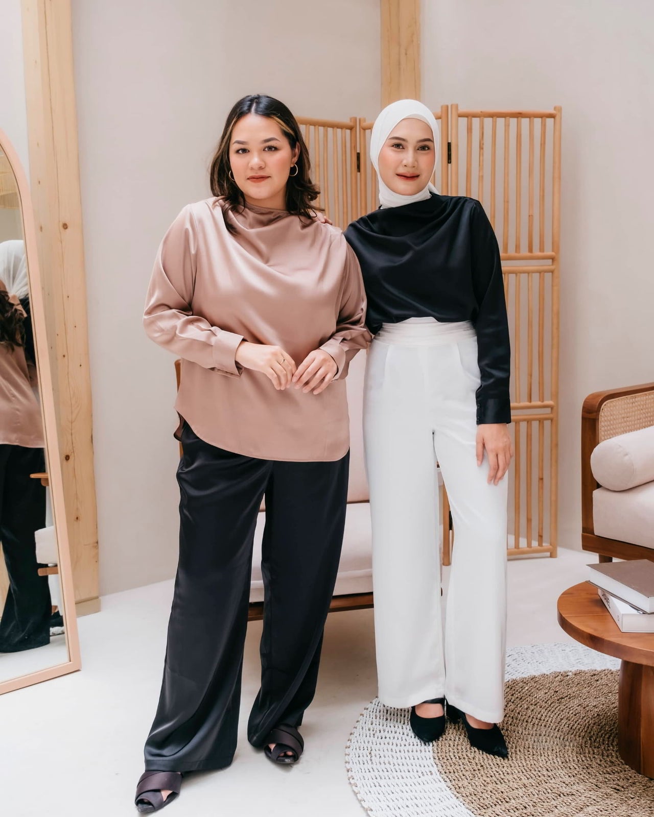 Ms Daisy Raina Drape Satin Top